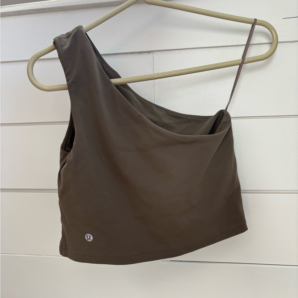lululemon athletica Brown One-Shoulder Top
